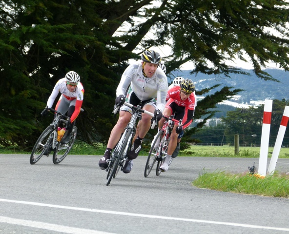 Paul Odlin leads the break early on todays stage